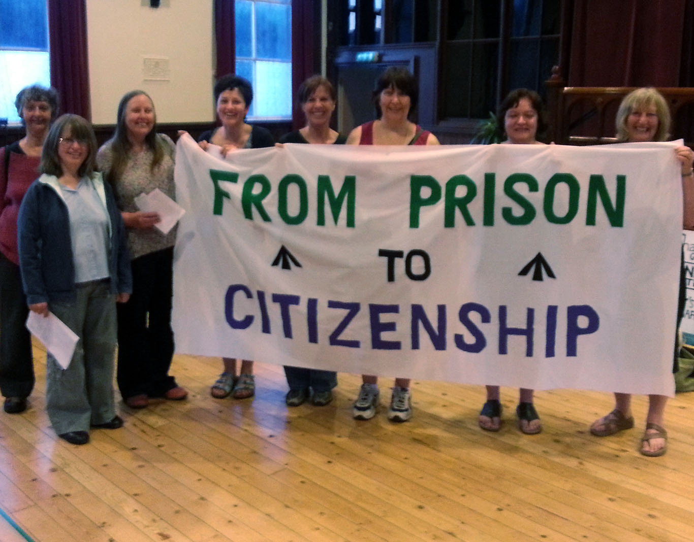 Some of Suffragettes rehearsing for Emily (2013)